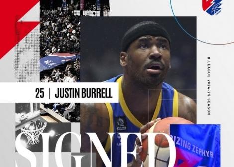 Justin Burrell signs with Rizing Zephyr Fukuoka